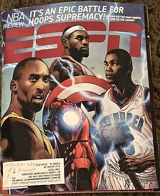 ESPN Magazine 2010 NBA Preview - Kobe LeBron KD - MARVEL Studios • $9.99