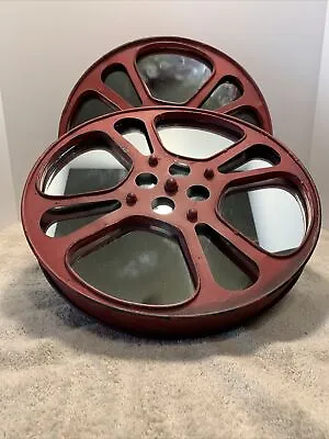 Red Film Reel Mirror Wall Decor Lot Of 2 • $30