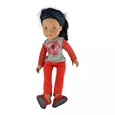 £14.99 • Buy Chad Valley DESIGN A FRIEND Olive Skinned POPPY Doll With Outfit & Shoes 46 Cms
