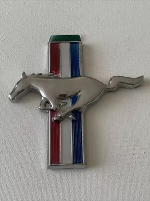 Vintage 1970's Ford Mustang Metal Logo Emblem Decal • $19.95