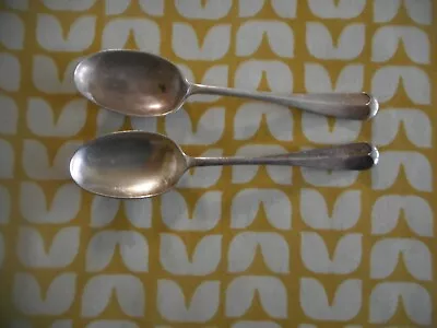 Pair Of Matching Rat Tail Desert Spoons Century Plate James Walker. • £12