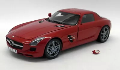 Minichamps 1/18 Scale Diecast 100 039020 Mecedes Benz SLS AMG 2010 Red Metallic • $96.97