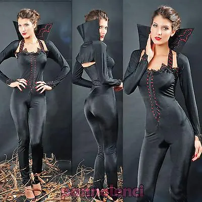 Costume Carnival Dress Woman Vampire Black Suit Costume DL-633 • $93.93