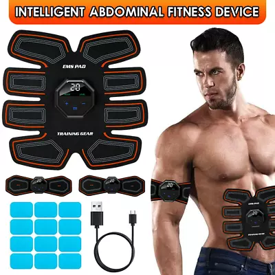 Portable Electric Muscle Toner Stimulator Toning Trainer Fitness Binder Gym Belt • $15.99