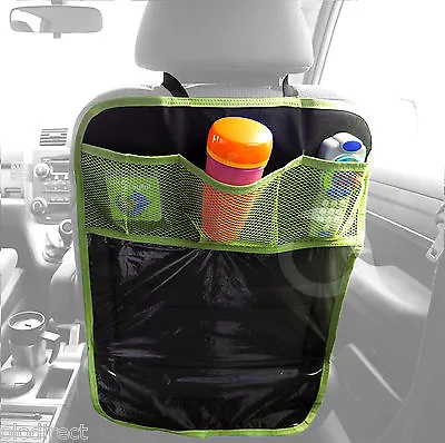 Car Seat Back Protector With 3 Pockets UNIVERSAL FIT • £3.99