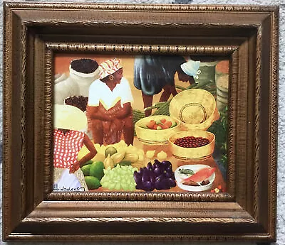 VTG Framed Mexican Oil Painting Signed Artist Limited Addition • $48.95