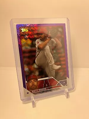 MATT MOORE - LA Angels - 2023 Topps Purple Foil 106/799 • $1.99