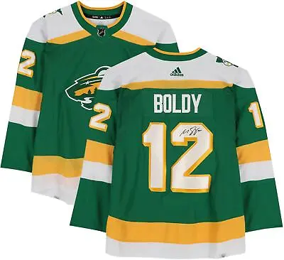 Matt Boldy Minnesota Wild Signed 2023-24 Green Alternate Adidas Authentic Jersey • $262.49