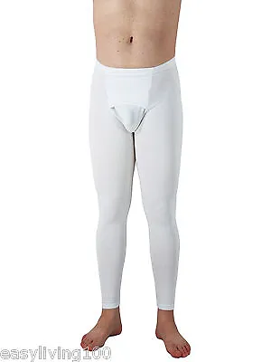 Men Spandex  Long Pants Leggings Made Usa New Style Full Length Compression Usa • $24.99
