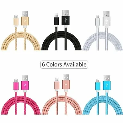 $9.99 • Buy [3-PACK] Heavy Duty Extra Long 10 FT For IPhone USB Charger Cable Cord