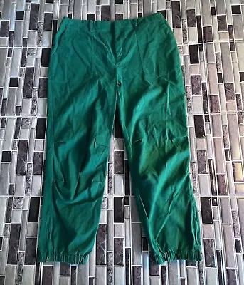 INC  International Concepts 14 Pants Cropped Cargo Green Straight Leg • $10