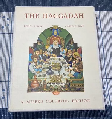 Vintage Passover Haggadah Metal Cover Cover  Illustrations By Arthur Szyk • $126.65