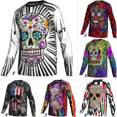 Motocross Cycling Jersey Long Sleeve Jacket MTB Bike Mountain Mx Shirt Downhill • $19.95