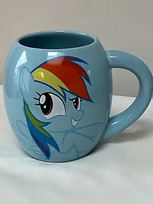 MY LITTLE PONY 2014 Rainbow Dash Mug Large Blue Hasbro Mug Coffee Tea Cup • $19.95