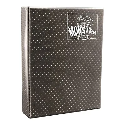 Monster Mega Binder Holofoil 9 Pocket Hard Cover Holds 720 Trading Cards Gray • $39.95