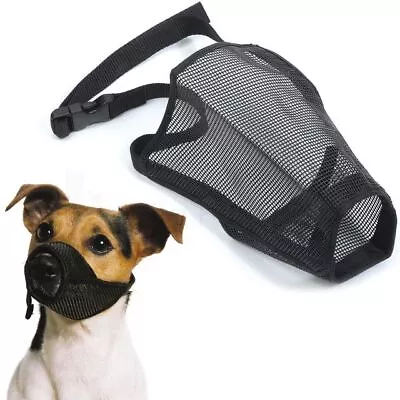 Ancol Soft Dog Mesh Muzzle Nylon Breathable Comfortable - 7 Sizes • £6.45