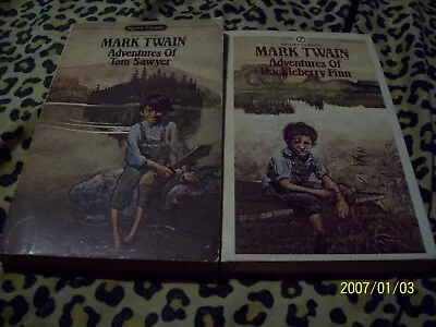 Signet Classic Mark Twain 2 Book Collection: Tom Sawyer & Huckleberry Finn • $10