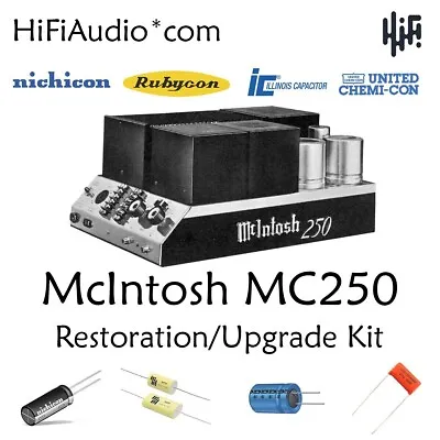 McIntosh MC250 Amp Amplifier Rebuild Restoration Recap Service Kit Fix Repair • $195