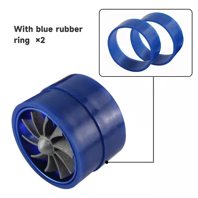 2.5'' Universal Turbo Single Fan Air Intake Fuel Saver Fan Turbonator Fuel Blue • $33