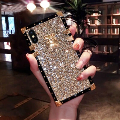 Bling Glitter Luxury Square Case Cover For IPhone 15 Pro Max 14 13 12 11 X 6 7 8 • $14.99