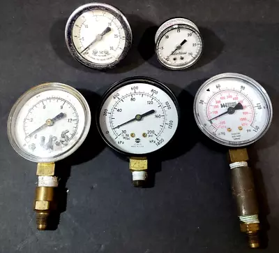 $49.99 • Buy Lot Of Vintage Gauges Pressure, All Sizes USG, Weiss, Marshall And Robertshaw