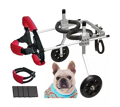 Lokshun Dog Wheelchair For Back Legs Small Dog Carts With Wheels Adjustable W... • $167.52