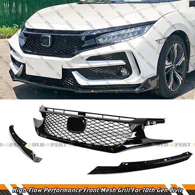 FOR 16-18 HONDA CIVIC SEDAN / 17-21 Si HATCHBACK V2 TRS HIGH FLOW FRONT GRILL • $102.99