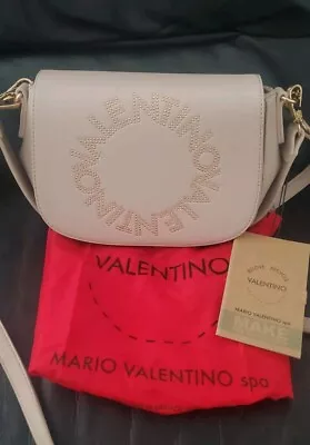 New Mario Valentino Logo Crossbody Bag Shoes Bag Convertible Pouchette Signature • $139