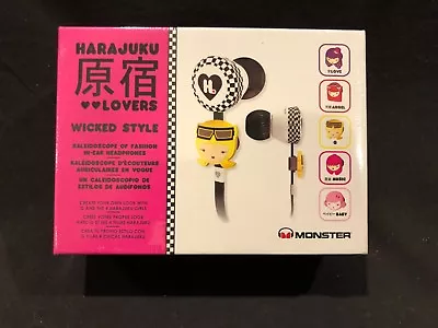 BRAND NEW SEALED MONSTER Harajuku Lovers Wicked Style In Ear Earbuds Headphones • $46