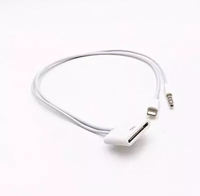 8Pin 3.5mm To 30P Dock Converter Adapter Charger Cable For IPhone 5 6 IPad IPod • £5.99