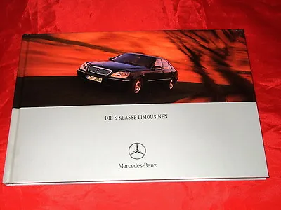 Mercedes W220 S-Class S 320 CDI-S 600 Hardcover Brochure From 2000 • $10.69