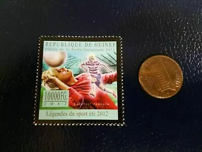 Megan Rapinoe Female SOCCER 2012 Republique De Guinee Perforated Stamp Olympics • $5.99