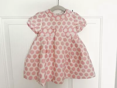 Mayoral Baby Toddler Girls Pink White Dress Polka Dot 9 Months • $19.98