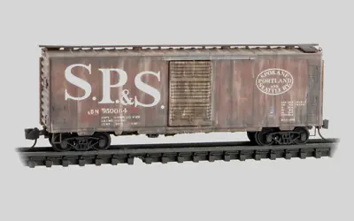 SP&S Spokane Portland & Seattle 40' Boxcar Weathered MTL #020 44 850 N Scale • $32.40