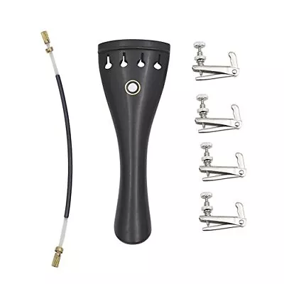 Violin Tailpiece Accessories Set 3 In 1 Ebony Violin Tailpiece With Rope And ... • $21.93