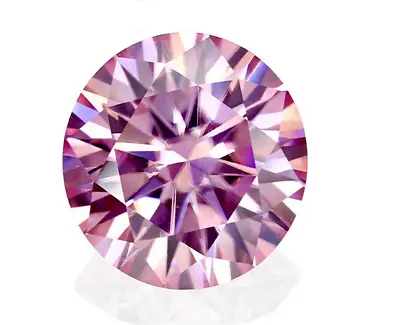 1.00 Ct Pink Diamond Certified D Color Round Cut Gemstones VVS1 6mm • $100