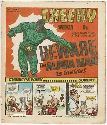 Cheeky Weekly Comic 3rd March 1979 - Combined P&P • £1.25