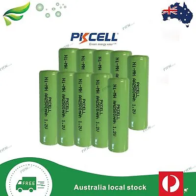PKCELL NiMH Rechargeable Battery AA 2500mAh AAA 1000mAh Optional Smart Charger • $8.23