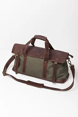 Mens Womens Holdall Bag Rydale Tweed Leather Handbag Cabin Luggage Travel Sport • £102.99