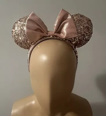 Pink Mini Mouse Ears Sequined Headband - From Disneyland • $6.99