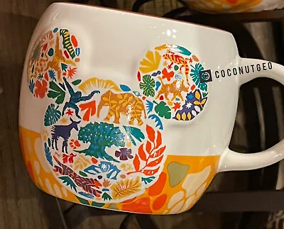 Disney Parks 2023 Animal Kingdom Mickey Park Icons Ceramic Coffee Mug New 💥 • $35.90