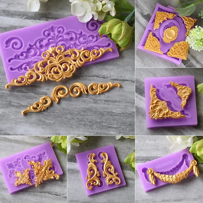 £4.79 • Buy 3D Relief Flower Silicone Fondant Mold Cake Border Decoration Sugar Paste Mould