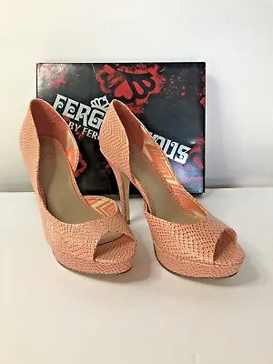 $32.99 • Buy Fergalicious By Fergie EILEEN/CORAL Platform Stiletto Heels Shoes Size 7.5 US