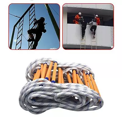 £20.48 • Buy Emergency Fire Escape Ladder Safety Rope Lightweight Kids Adults For Aerial Work