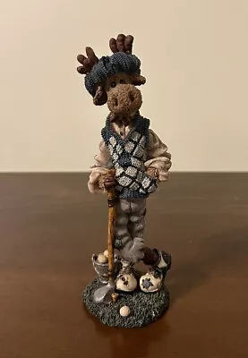 1997 Boyds Bears & Friends Folkstone Collection Ziggy Duffer #2838 Moose Golf • $8.96