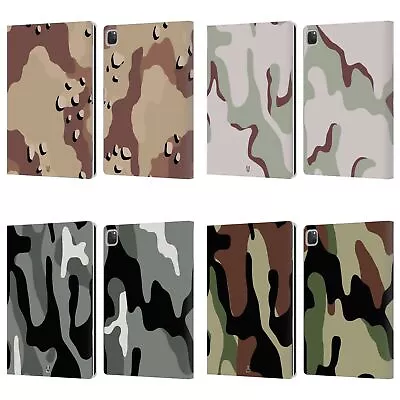 HEAD CASE DESIGNS MILITARY CAMO LEATHER BOOK WALLET CASE COVER FOR APPLE IPAD • $26.95