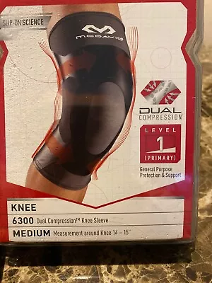 Mcdavid 6300 Knee Dual Compression Sleeve Support Small Charcoal Black New • $12