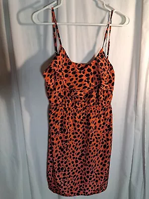 C Luce Sleeveless Dress Leopard Spots Medium • $11.99