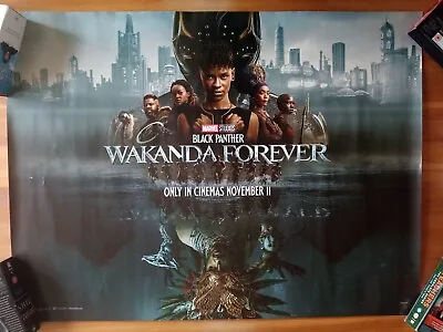 Black Panther: Wakanda Forever - Original Rolled UK D/S Quad Poster • £13.99