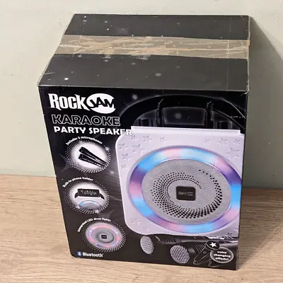£23.97 • Buy RockJam Bluetooth Karaoke Machine + Two Microphones 10-watt Party Lights Speaker